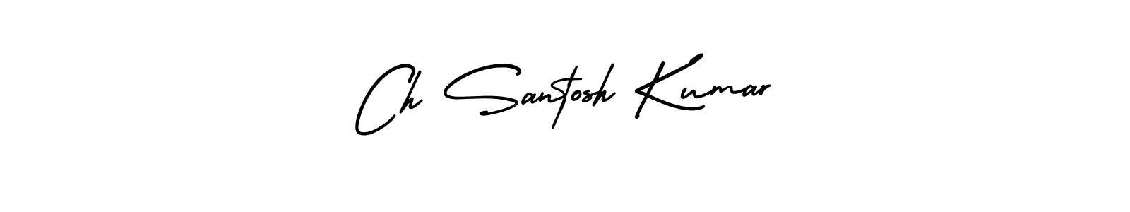 if you are searching for the best signature style for your name Ch Santosh Kumar. so please give up your signature search. here we have designed multiple signature styles  using AmerikaSignatureDemo-Regular. Ch Santosh Kumar signature style 3 images and pictures png