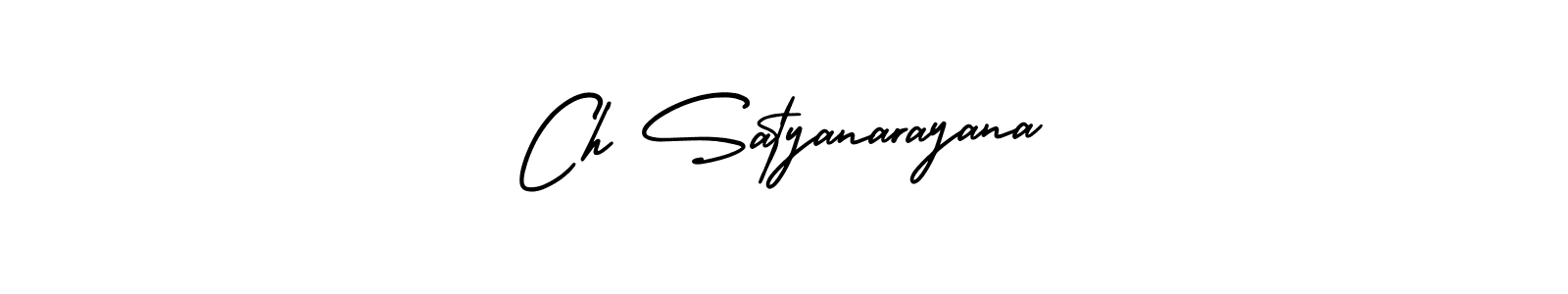 Make a beautiful signature design for name Ch Satyanarayana. With this signature (AmerikaSignatureDemo-Regular) style, you can create a handwritten signature for free. Ch Satyanarayana signature style 3 images and pictures png