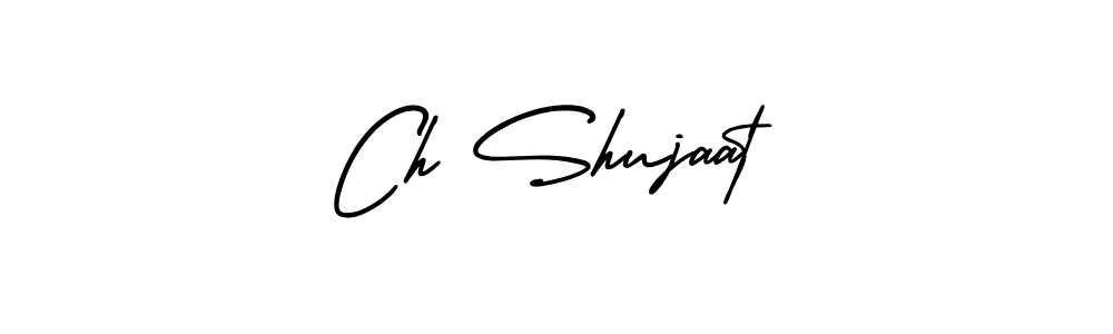 AmerikaSignatureDemo-Regular is a professional signature style that is perfect for those who want to add a touch of class to their signature. It is also a great choice for those who want to make their signature more unique. Get Ch Shujaat name to fancy signature for free. Ch Shujaat signature style 3 images and pictures png