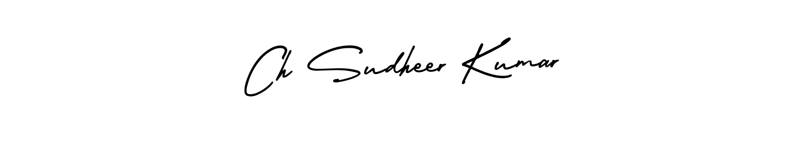 Design your own signature with our free online signature maker. With this signature software, you can create a handwritten (AmerikaSignatureDemo-Regular) signature for name Ch Sudheer Kumar. Ch Sudheer Kumar signature style 3 images and pictures png