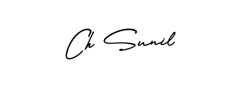 Also we have Ch Sunil name is the best signature style. Create professional handwritten signature collection using AmerikaSignatureDemo-Regular autograph style. Ch Sunil signature style 3 images and pictures png