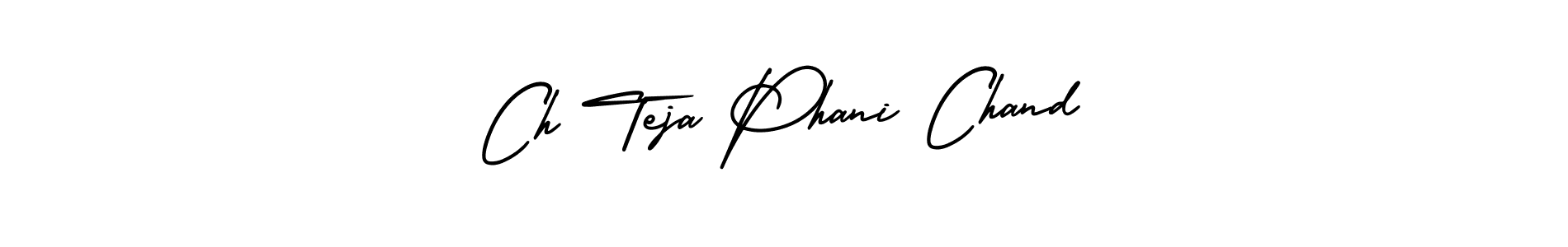 Design your own signature with our free online signature maker. With this signature software, you can create a handwritten (AmerikaSignatureDemo-Regular) signature for name Ch Teja Phani Chand. Ch Teja Phani Chand signature style 3 images and pictures png