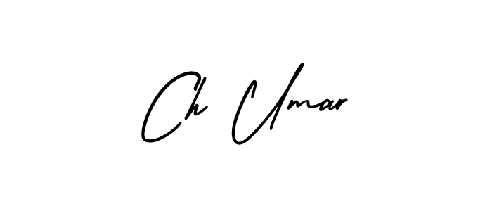 Also we have Ch Umar name is the best signature style. Create professional handwritten signature collection using AmerikaSignatureDemo-Regular autograph style. Ch Umar signature style 3 images and pictures png