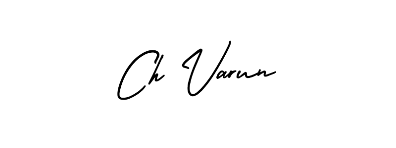 if you are searching for the best signature style for your name Ch Varun. so please give up your signature search. here we have designed multiple signature styles  using AmerikaSignatureDemo-Regular. Ch Varun signature style 3 images and pictures png