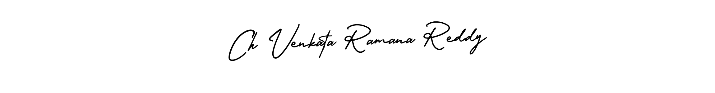 How to make Ch Venkata Ramana Reddy signature? AmerikaSignatureDemo-Regular is a professional autograph style. Create handwritten signature for Ch Venkata Ramana Reddy name. Ch Venkata Ramana Reddy signature style 3 images and pictures png