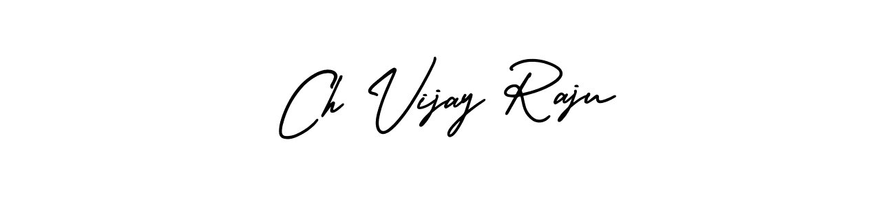 Design your own signature with our free online signature maker. With this signature software, you can create a handwritten (AmerikaSignatureDemo-Regular) signature for name Ch Vijay Raju. Ch Vijay Raju signature style 3 images and pictures png