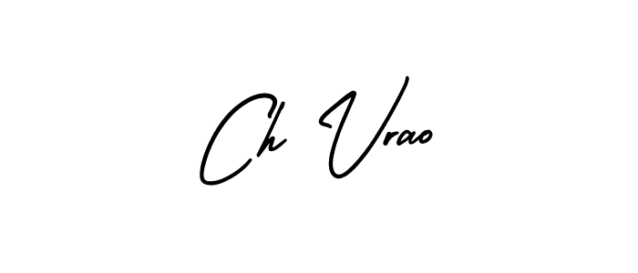 Design your own signature with our free online signature maker. With this signature software, you can create a handwritten (AmerikaSignatureDemo-Regular) signature for name Ch Vrao. Ch Vrao signature style 3 images and pictures png