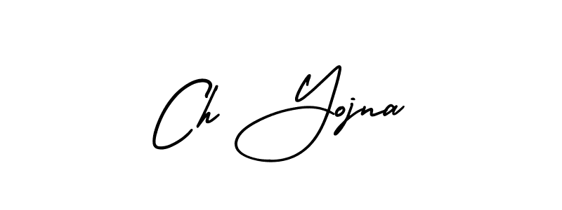 Design your own signature with our free online signature maker. With this signature software, you can create a handwritten (AmerikaSignatureDemo-Regular) signature for name Ch Yojna. Ch Yojna signature style 3 images and pictures png