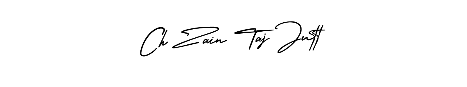 How to make Ch Zain Taj Jutt signature? AmerikaSignatureDemo-Regular is a professional autograph style. Create handwritten signature for Ch Zain Taj Jutt name. Ch Zain Taj Jutt signature style 3 images and pictures png