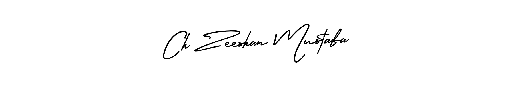 This is the best signature style for the Ch Zeeshan Mustafa name. Also you like these signature font (AmerikaSignatureDemo-Regular). Mix name signature. Ch Zeeshan Mustafa signature style 3 images and pictures png