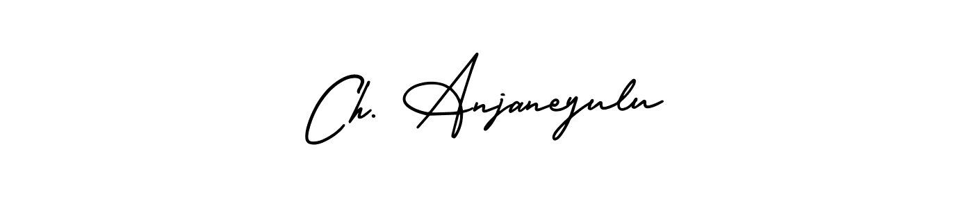 The best way (AmerikaSignatureDemo-Regular) to make a short signature is to pick only two or three words in your name. The name Ch. Anjaneyulu include a total of six letters. For converting this name. Ch. Anjaneyulu signature style 3 images and pictures png