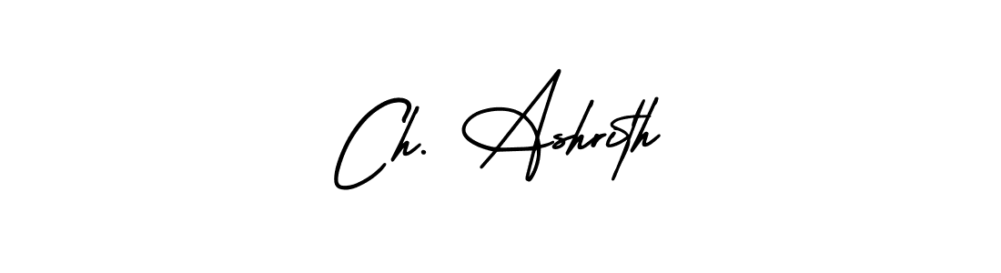 How to Draw Ch. Ashrith signature style? AmerikaSignatureDemo-Regular is a latest design signature styles for name Ch. Ashrith. Ch. Ashrith signature style 3 images and pictures png