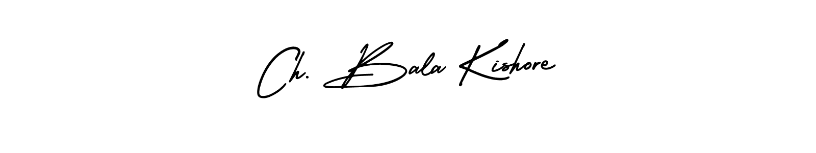 How to make Ch. Bala Kishore signature? AmerikaSignatureDemo-Regular is a professional autograph style. Create handwritten signature for Ch. Bala Kishore name. Ch. Bala Kishore signature style 3 images and pictures png