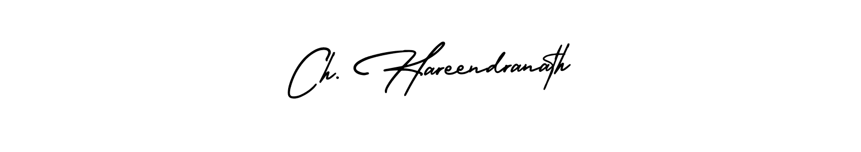 Create a beautiful signature design for name Ch. Hareendranath. With this signature (AmerikaSignatureDemo-Regular) fonts, you can make a handwritten signature for free. Ch. Hareendranath signature style 3 images and pictures png