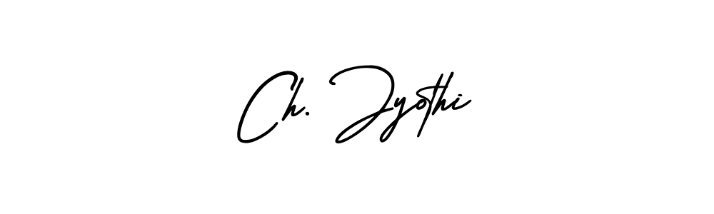 Design your own signature with our free online signature maker. With this signature software, you can create a handwritten (AmerikaSignatureDemo-Regular) signature for name Ch. Jyothi. Ch. Jyothi signature style 3 images and pictures png
