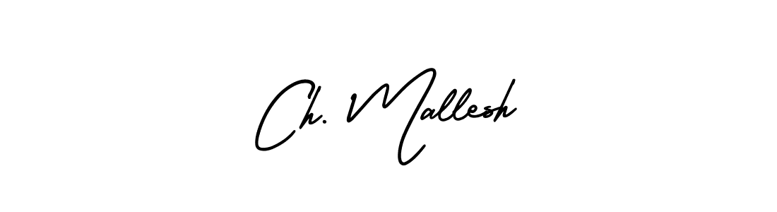 Design your own signature with our free online signature maker. With this signature software, you can create a handwritten (AmerikaSignatureDemo-Regular) signature for name Ch. Mallesh. Ch. Mallesh signature style 3 images and pictures png