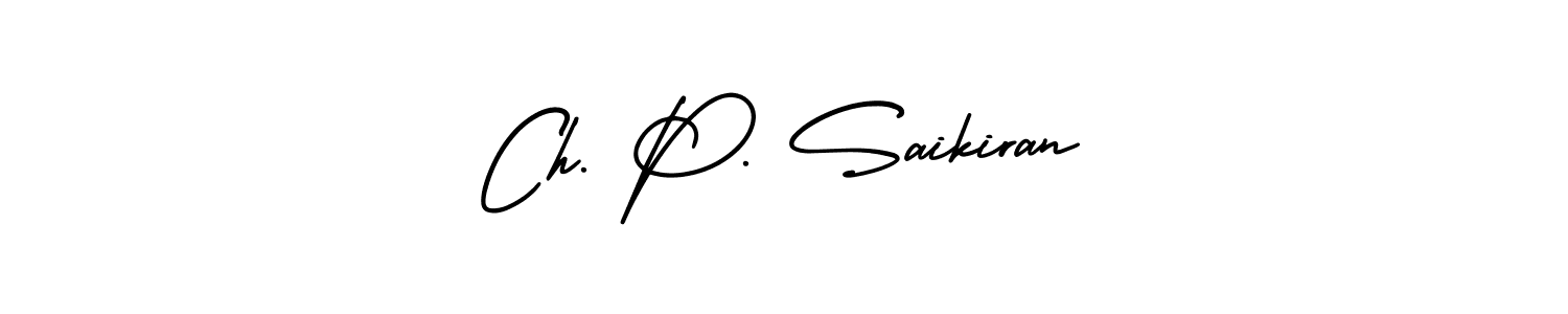 Make a beautiful signature design for name Ch. P. Saikiran. With this signature (AmerikaSignatureDemo-Regular) style, you can create a handwritten signature for free. Ch. P. Saikiran signature style 3 images and pictures png