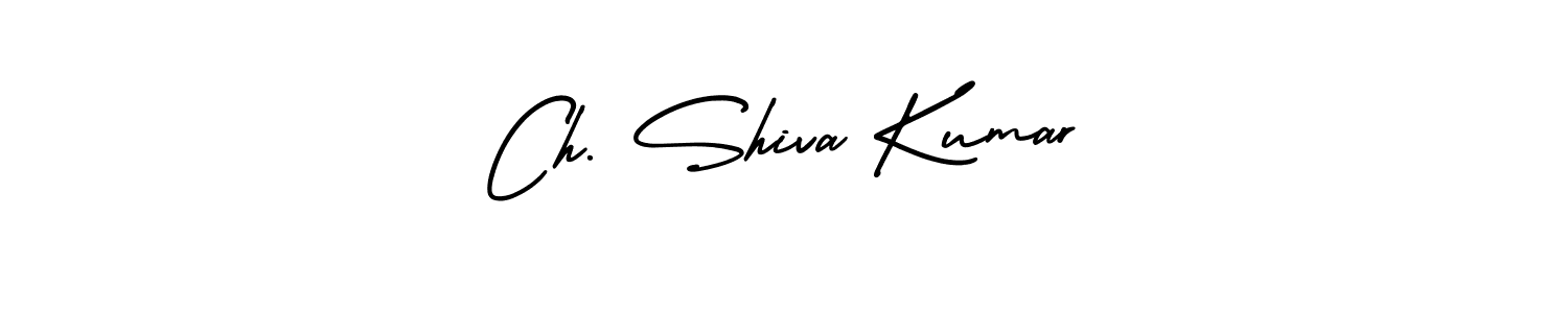 It looks lik you need a new signature style for name Ch. Shiva Kumar. Design unique handwritten (AmerikaSignatureDemo-Regular) signature with our free signature maker in just a few clicks. Ch. Shiva Kumar signature style 3 images and pictures png