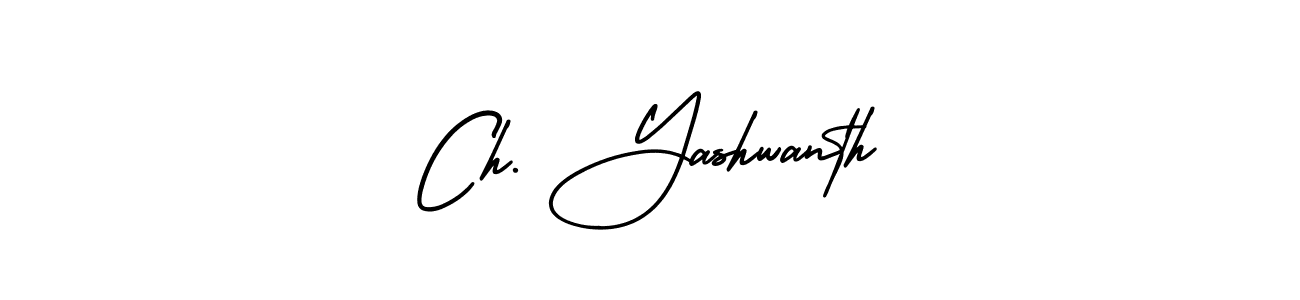 How to make Ch. Yashwanth signature? AmerikaSignatureDemo-Regular is a professional autograph style. Create handwritten signature for Ch. Yashwanth name. Ch. Yashwanth signature style 3 images and pictures png