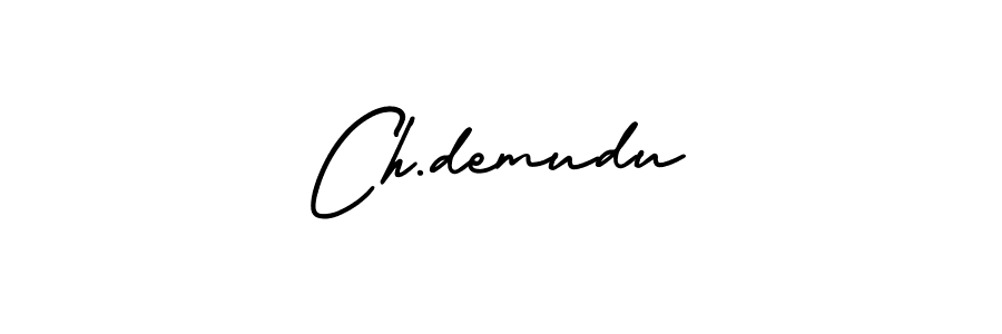 How to make Ch.demudu signature? AmerikaSignatureDemo-Regular is a professional autograph style. Create handwritten signature for Ch.demudu name. Ch.demudu signature style 3 images and pictures png