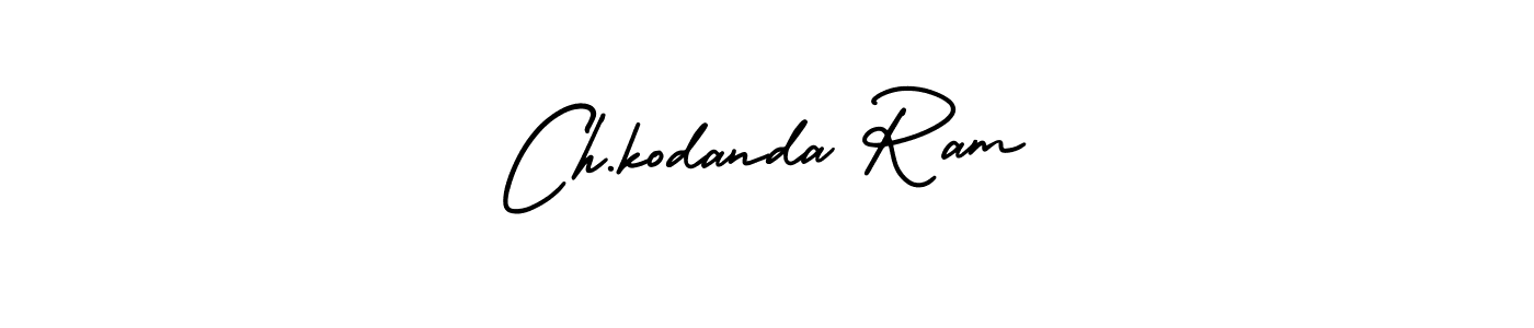 Use a signature maker to create a handwritten signature online. With this signature software, you can design (AmerikaSignatureDemo-Regular) your own signature for name Ch.kodanda Ram. Ch.kodanda Ram signature style 3 images and pictures png