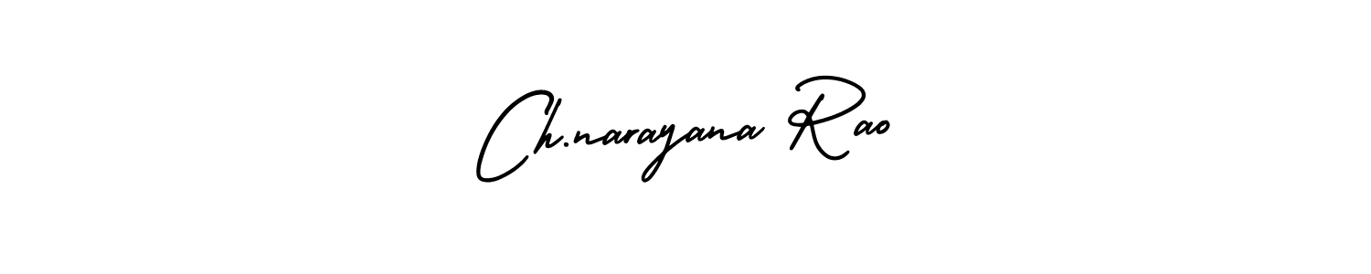 Create a beautiful signature design for name Ch.narayana Rao. With this signature (AmerikaSignatureDemo-Regular) fonts, you can make a handwritten signature for free. Ch.narayana Rao signature style 3 images and pictures png