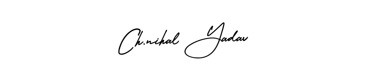 Ch.nihal Yadav stylish signature style. Best Handwritten Sign (AmerikaSignatureDemo-Regular) for my name. Handwritten Signature Collection Ideas for my name Ch.nihal Yadav. Ch.nihal Yadav signature style 3 images and pictures png