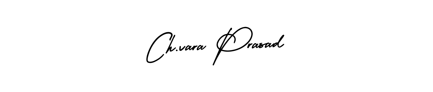 Make a beautiful signature design for name Ch.vara Prasad. With this signature (AmerikaSignatureDemo-Regular) style, you can create a handwritten signature for free. Ch.vara Prasad signature style 3 images and pictures png