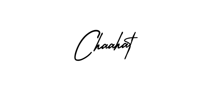 How to make Chaahat name signature. Use AmerikaSignatureDemo-Regular style for creating short signs online. This is the latest handwritten sign. Chaahat signature style 3 images and pictures png