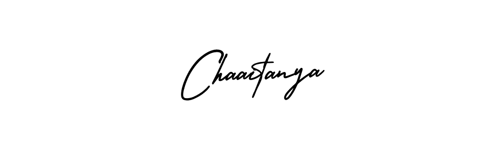 Make a beautiful signature design for name Chaaitanya. With this signature (AmerikaSignatureDemo-Regular) style, you can create a handwritten signature for free. Chaaitanya signature style 3 images and pictures png