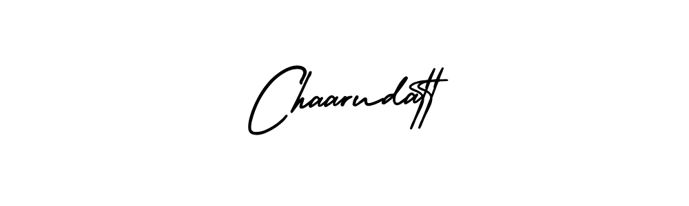 The best way (AmerikaSignatureDemo-Regular) to make a short signature is to pick only two or three words in your name. The name Chaarudatt include a total of six letters. For converting this name. Chaarudatt signature style 3 images and pictures png