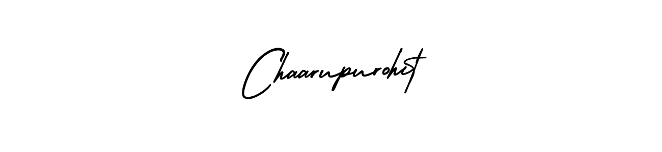 Use a signature maker to create a handwritten signature online. With this signature software, you can design (AmerikaSignatureDemo-Regular) your own signature for name Chaarupurohit. Chaarupurohit signature style 3 images and pictures png