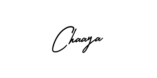 How to make Chaaya signature? AmerikaSignatureDemo-Regular is a professional autograph style. Create handwritten signature for Chaaya name. Chaaya signature style 3 images and pictures png