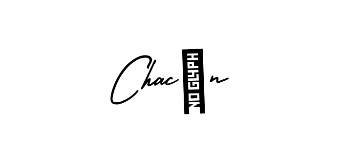 Chacón stylish signature style. Best Handwritten Sign (AmerikaSignatureDemo-Regular) for my name. Handwritten Signature Collection Ideas for my name Chacón. Chacón signature style 3 images and pictures png