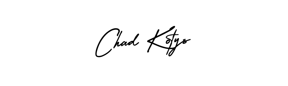 It looks lik you need a new signature style for name Chad Kotys. Design unique handwritten (AmerikaSignatureDemo-Regular) signature with our free signature maker in just a few clicks. Chad Kotys signature style 3 images and pictures png