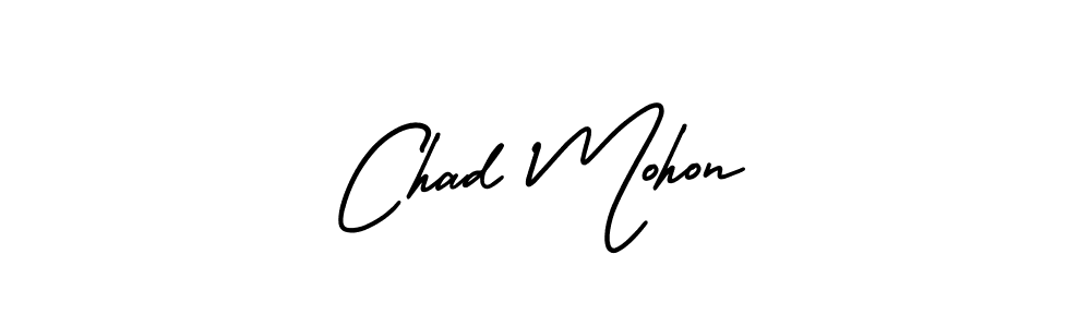 Chad Mohon stylish signature style. Best Handwritten Sign (AmerikaSignatureDemo-Regular) for my name. Handwritten Signature Collection Ideas for my name Chad Mohon. Chad Mohon signature style 3 images and pictures png