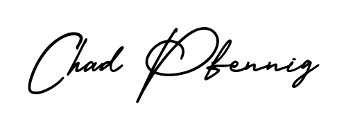 A timeless handwritten aesthetic for Chad Pfennig. The AmerikaSignatureDemo-Regular font gives your signature a handcrafted feel with natural curves. Chad Pfennig signature style 3 images and pictures png