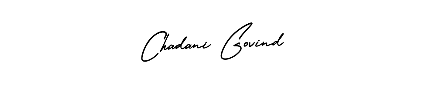 Chadani Govind stylish signature style. Best Handwritten Sign (AmerikaSignatureDemo-Regular) for my name. Handwritten Signature Collection Ideas for my name Chadani Govind. Chadani Govind signature style 3 images and pictures png