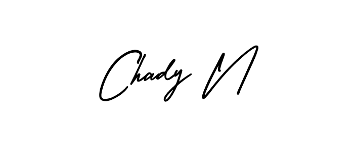 AmerikaSignatureDemo-Regular is a professional signature style that is perfect for those who want to add a touch of class to their signature. It is also a great choice for those who want to make their signature more unique. Get Chady N name to fancy signature for free. Chady N signature style 3 images and pictures png