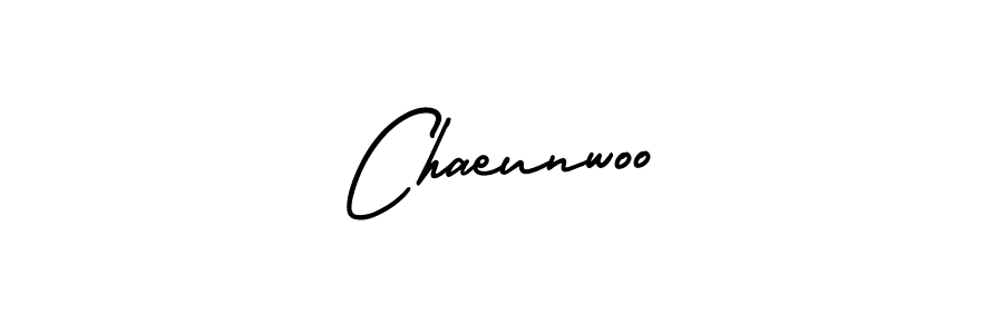 Make a beautiful signature design for name Chaeunwoo. With this signature (AmerikaSignatureDemo-Regular) style, you can create a handwritten signature for free. Chaeunwoo signature style 3 images and pictures png