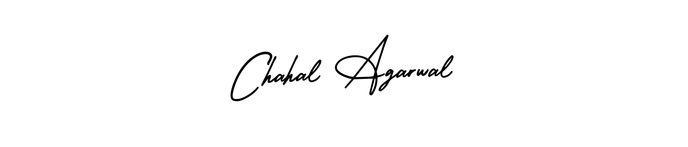 Design your own signature with our free online signature maker. With this signature software, you can create a handwritten (AmerikaSignatureDemo-Regular) signature for name Chahal Agarwal. Chahal Agarwal signature style 3 images and pictures png