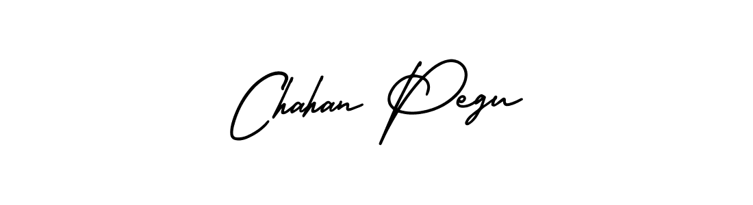 This is the best signature style for the Chahan Pegu name. Also you like these signature font (AmerikaSignatureDemo-Regular). Mix name signature. Chahan Pegu signature style 3 images and pictures png