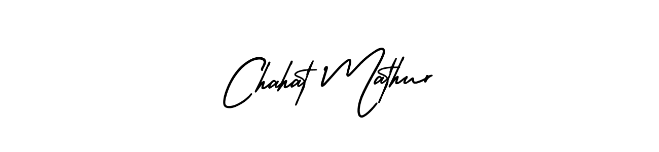 This is the best signature style for the Chahat Mathur name. Also you like these signature font (AmerikaSignatureDemo-Regular). Mix name signature. Chahat Mathur signature style 3 images and pictures png