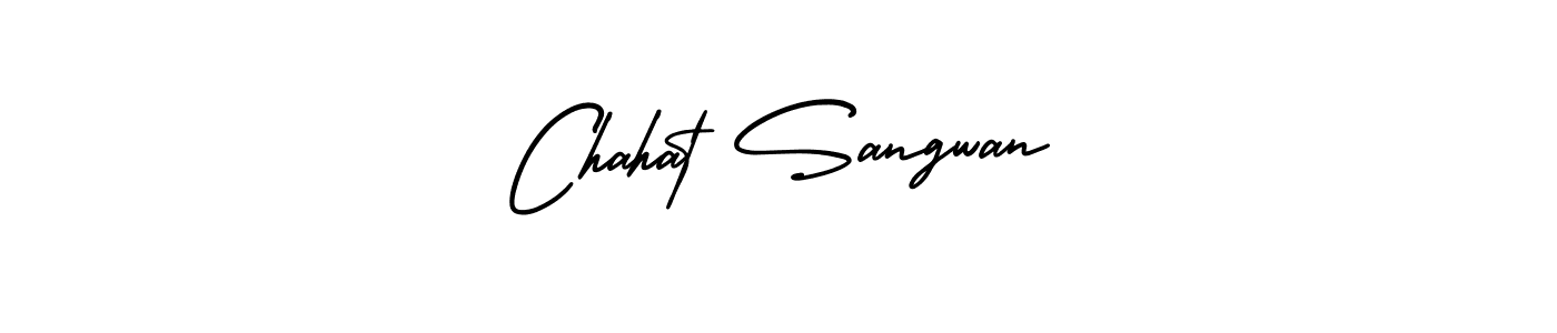 How to Draw Chahat Sangwan signature style? AmerikaSignatureDemo-Regular is a latest design signature styles for name Chahat Sangwan. Chahat Sangwan signature style 3 images and pictures png