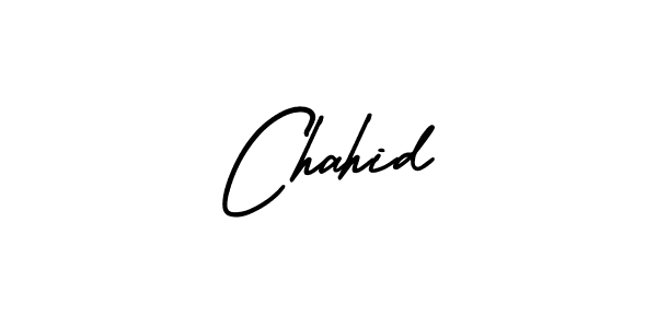 Create a beautiful signature design for name Chahid. With this signature (AmerikaSignatureDemo-Regular) fonts, you can make a handwritten signature for free. Chahid signature style 3 images and pictures png