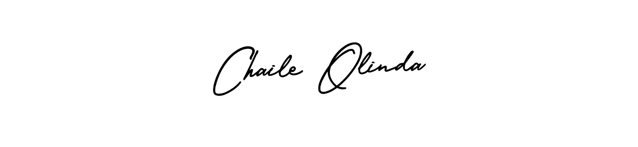 The best way (AmerikaSignatureDemo-Regular) to make a short signature is to pick only two or three words in your name. The name Chaile Olinda include a total of six letters. For converting this name. Chaile Olinda signature style 3 images and pictures png