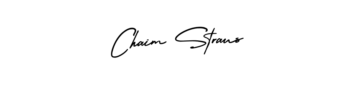 Make a beautiful signature design for name Chaim Straus. With this signature (AmerikaSignatureDemo-Regular) style, you can create a handwritten signature for free. Chaim Straus signature style 3 images and pictures png