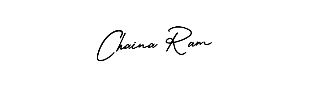How to make Chaina Ram signature? AmerikaSignatureDemo-Regular is a professional autograph style. Create handwritten signature for Chaina Ram name. Chaina Ram signature style 3 images and pictures png