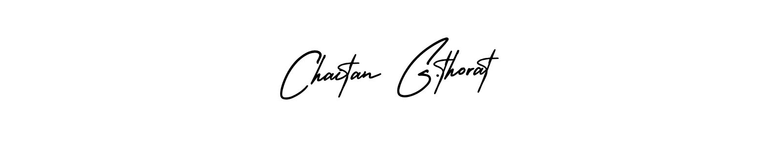 How to make Chaitan G.thorat name signature. Use AmerikaSignatureDemo-Regular style for creating short signs online. This is the latest handwritten sign. Chaitan G.thorat signature style 3 images and pictures png