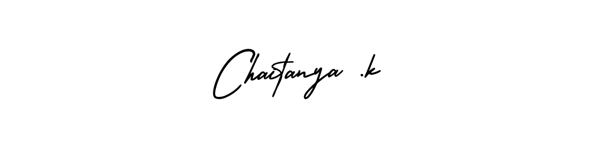 Make a beautiful signature design for name Chaitanya .k. Use this online signature maker to create a handwritten signature for free. Chaitanya .k signature style 3 images and pictures png